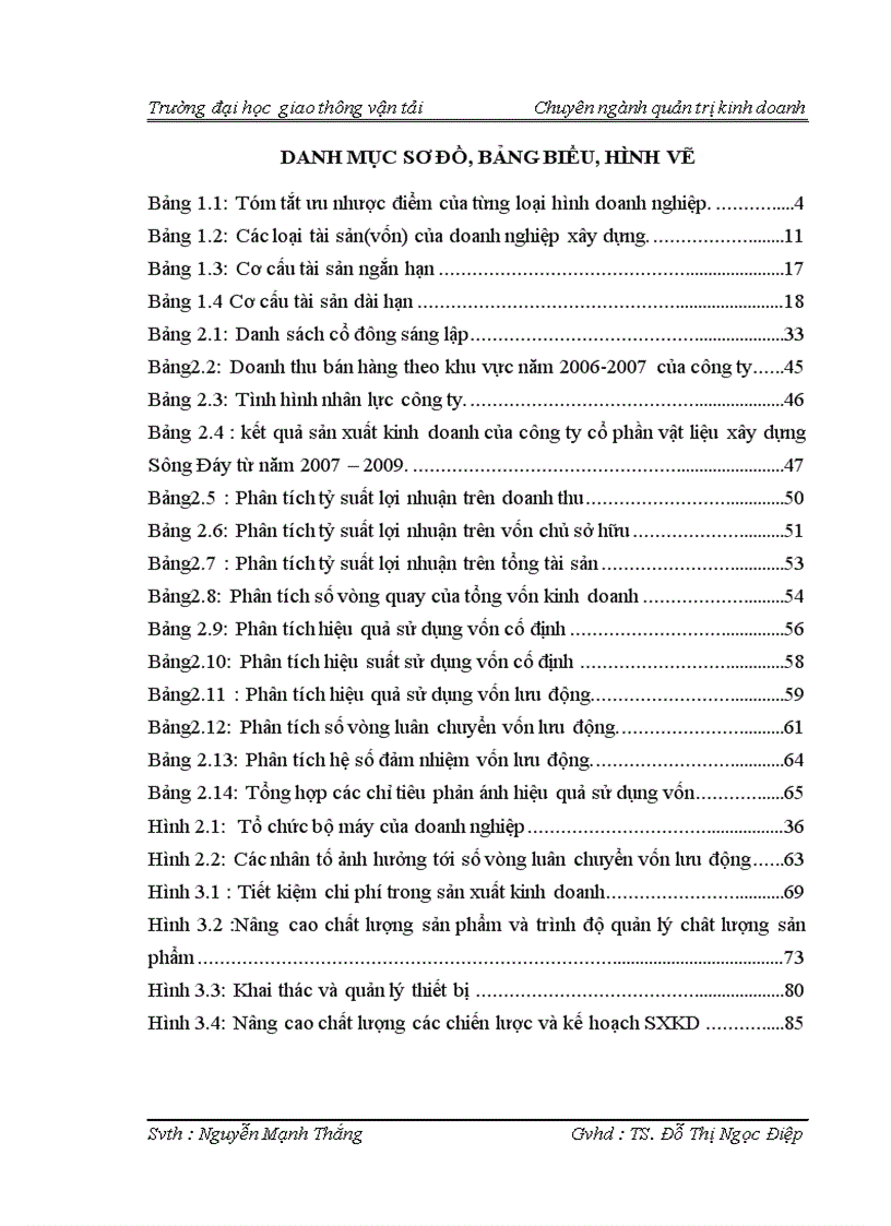 image for page Một số biện pháp nâng cao hiệu quả sử dụng vốn trong công ty cổ phần vật liệu xây dựng Sông Đáy