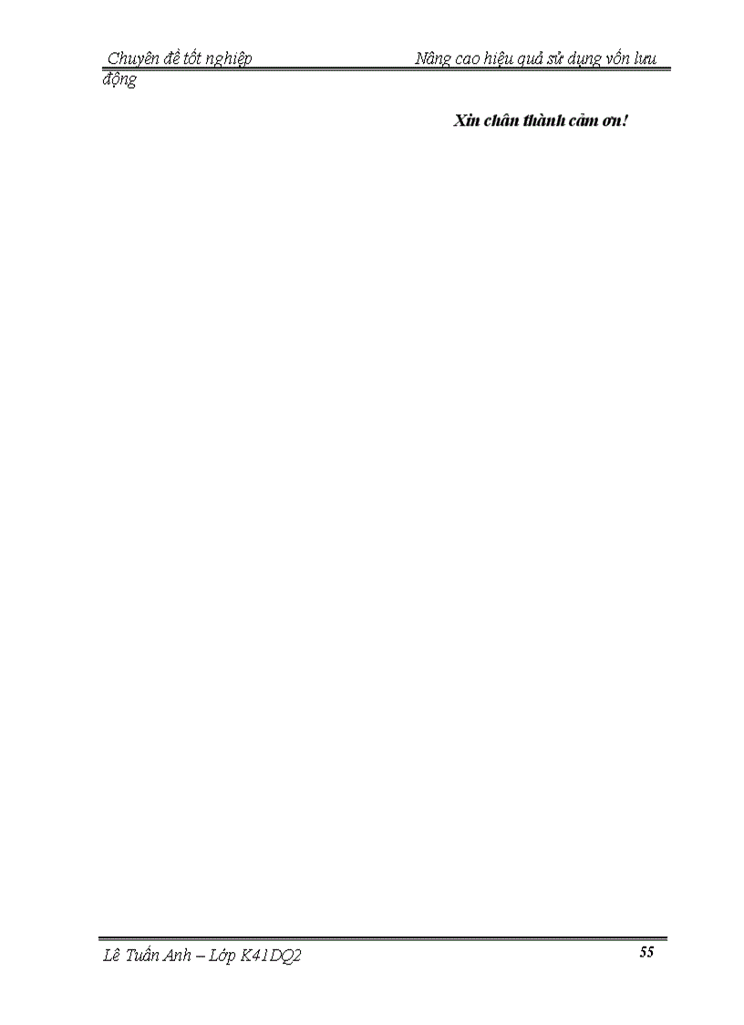 image for page Nâng cao hiệu quả sử dụng vốn lưu động ở Công ty TNHH Hữu Thanh