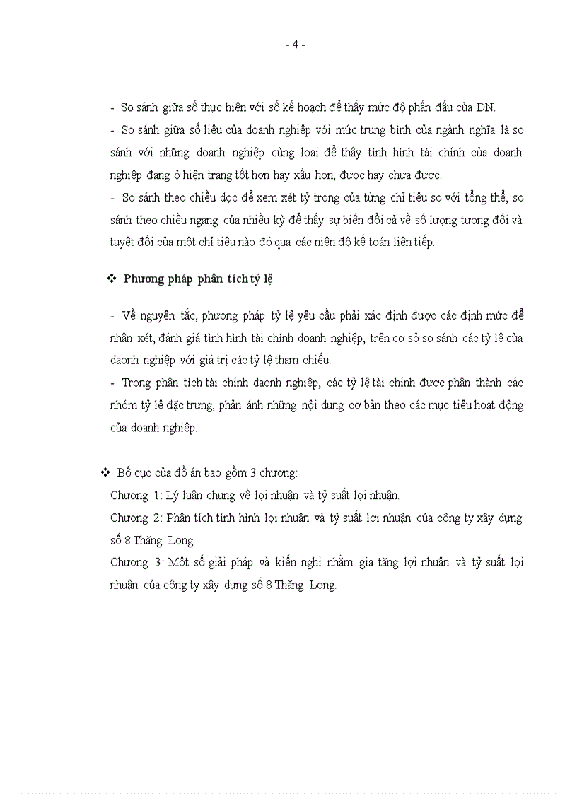Một số giải pháp nhằm gia tăng lợi nhuận và tỷ suất lợi nhuận tài công ty xây dựng số 8 Thăng Long 1