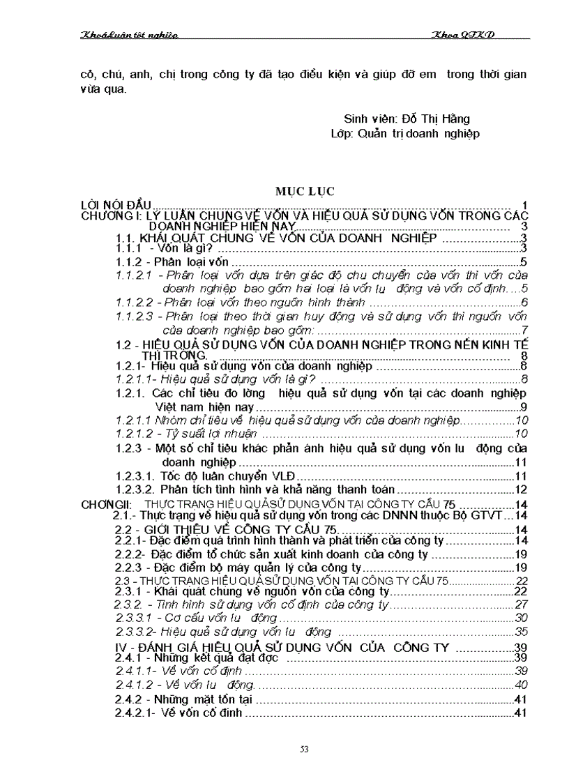 image for page Một số vấn đề về vốn và nâng cao hiệu quả sử dụng vốn tại Công ty cầu 75 thuộc Tổng công ty công trình giao giao thông 8 Bộ Giao Thông Vận tải