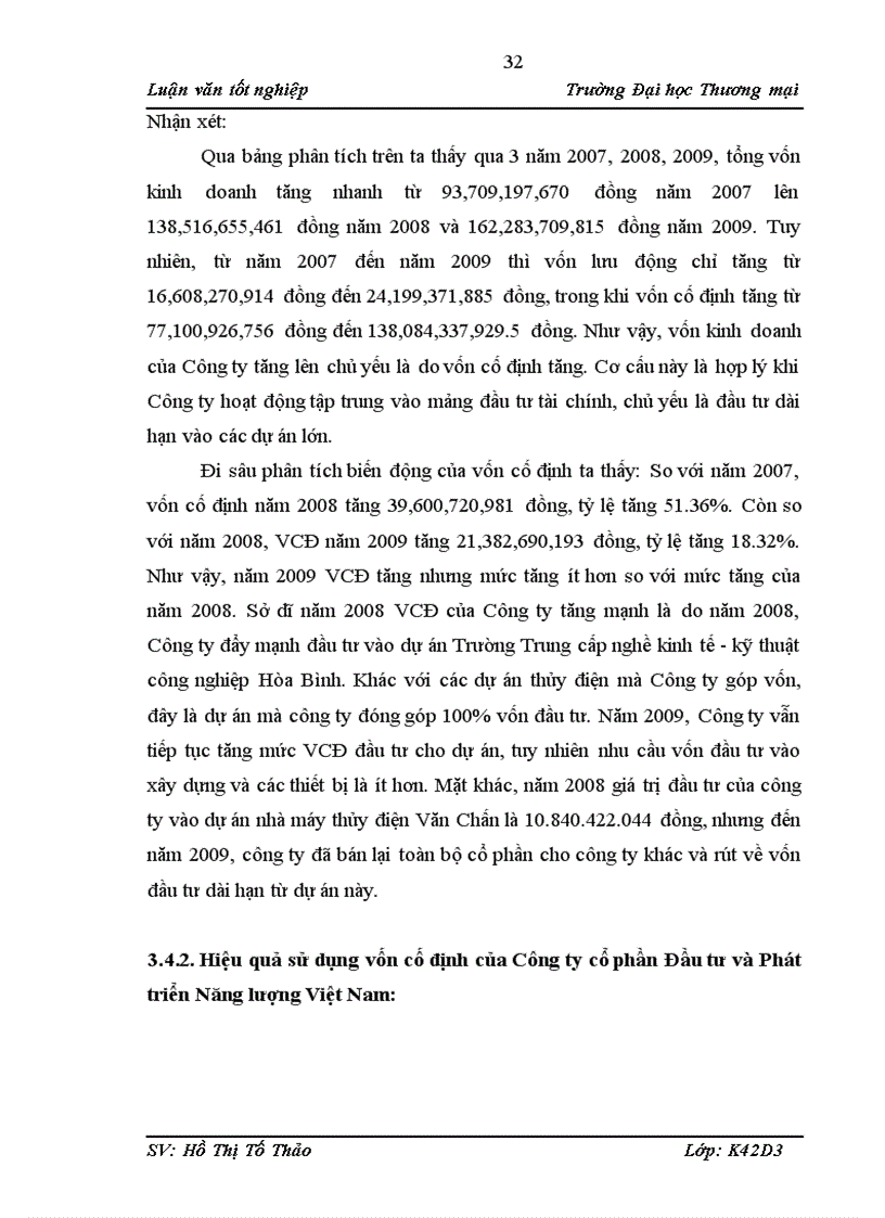 image for page Giải pháp nâng cao hiệu quả sử dụng vốn cố định của Công ty cổ phần Đầu tư và phát triển Năng lượng Việt Nam 1