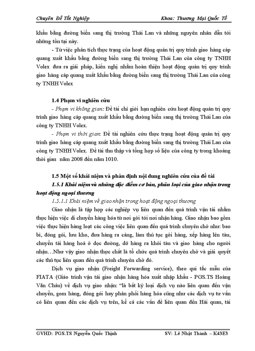 image for page Quản trị quy trình giao hàng cáp quang xuất khẩu bằng đường biển sang thị trường Thái Lan của công ty Volex