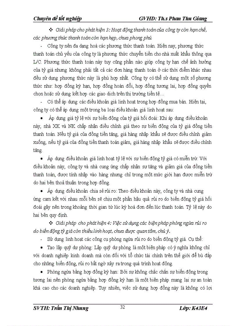 image for page Giải pháp nhằm hạn chế ảnh hưởng của biến động tỷ giá tới hoạt động nhập khẩu của công ty Cổ phần thực phẩm Thiên Vương