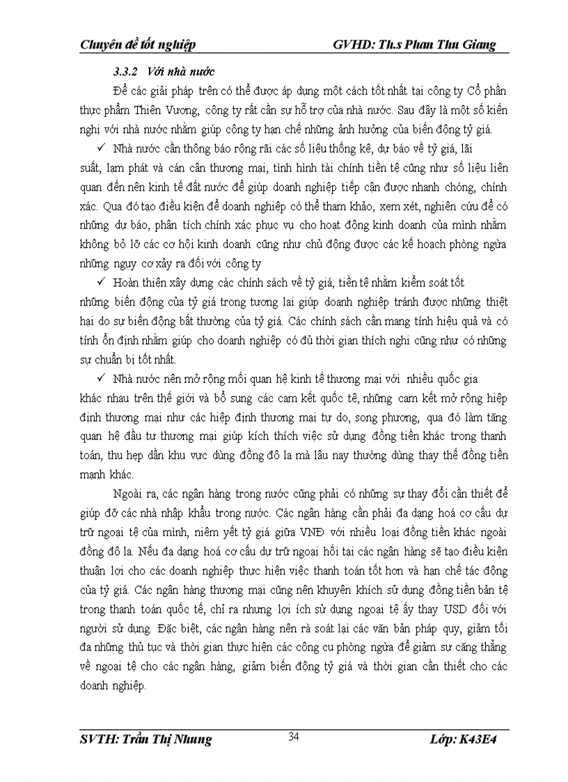 image for page Giải pháp nhằm hạn chế ảnh hưởng của biến động tỷ giá tới hoạt động nhập khẩu của công ty Cổ phần thực phẩm Thiên Vương