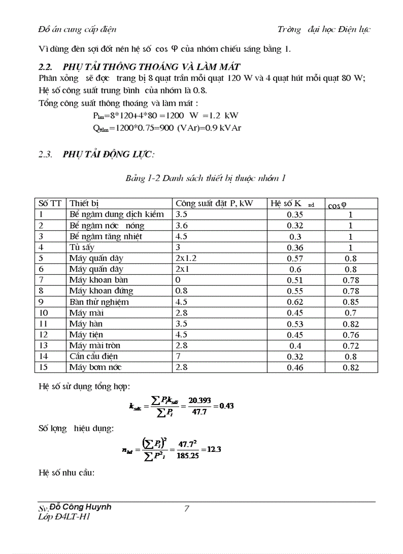 image for page Thiết kế cung cấp điện cho một xưởng sản xuất công nghiệp