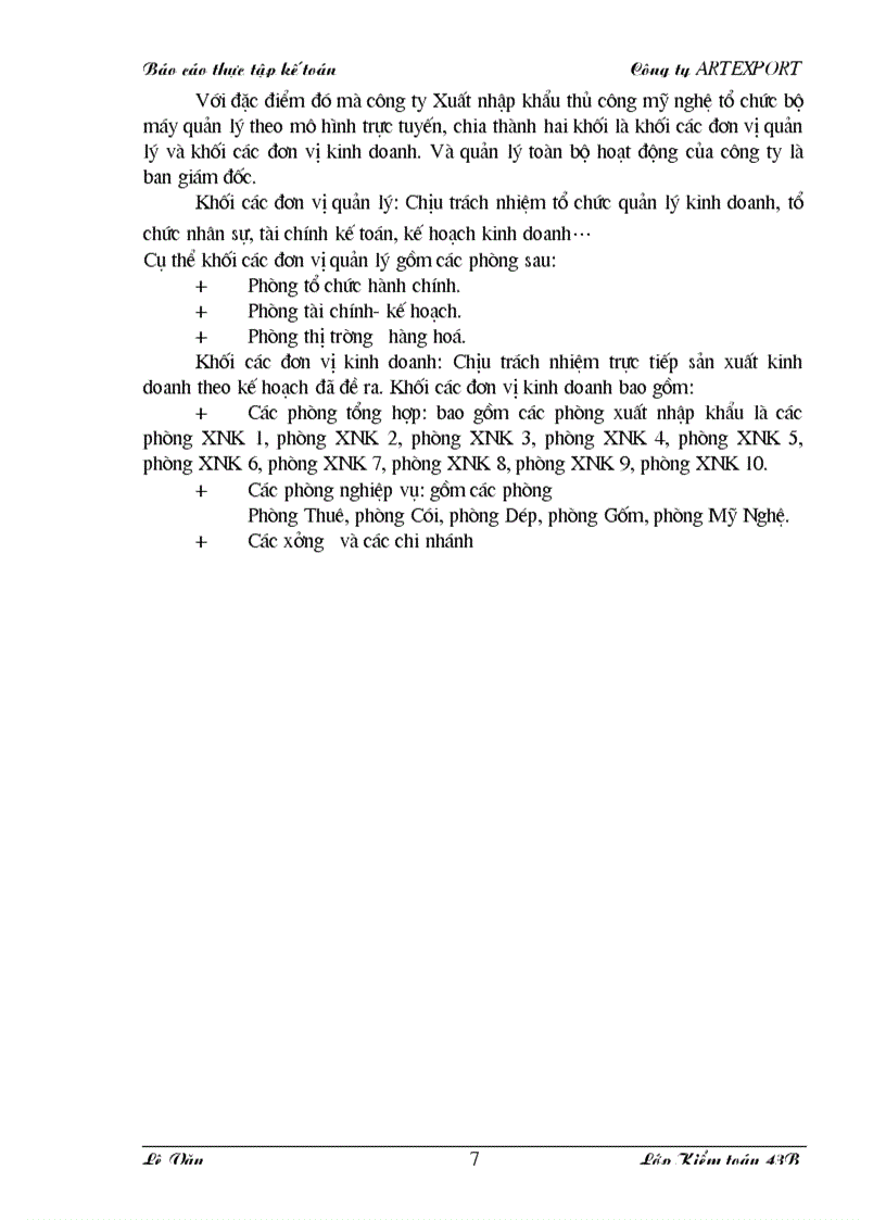 image for page Quy trình tổ chức công tác kế toán cụ thể trên một số phần hành chủ yếu tại công ty xuất nhập khẩu thủ công mỹ nghệ