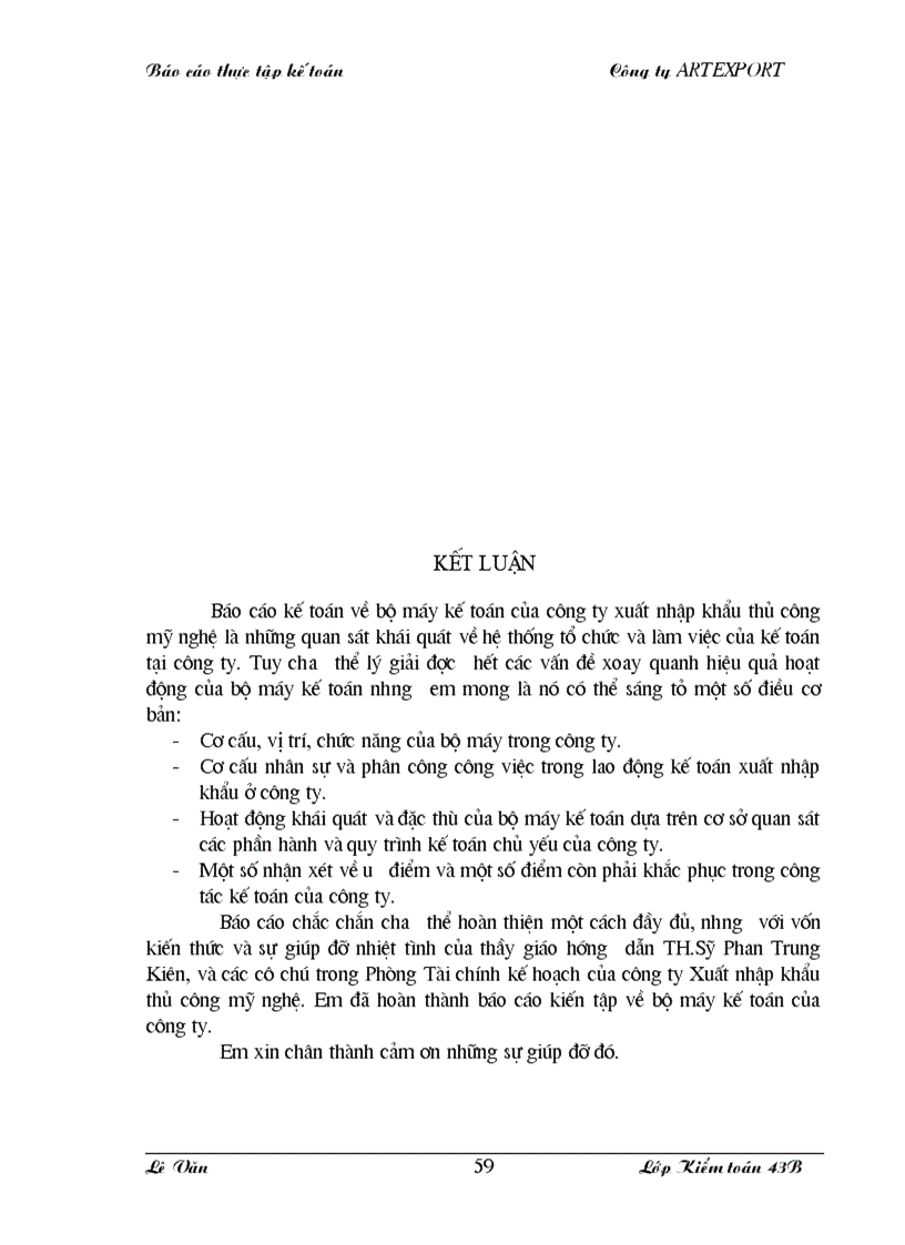 image for page Quy trình tổ chức công tác kế toán cụ thể trên một số phần hành chủ yếu tại công ty xuất nhập khẩu thủ công mỹ nghệ