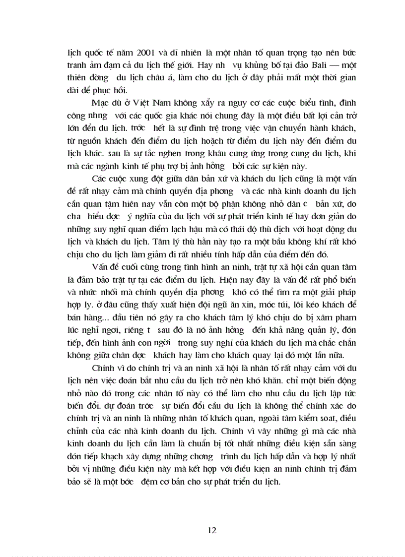 image for page Ảnh hưởng của tình hình kinh tế chính trị đến sự phát triển du lịch ở Việt Nam 1