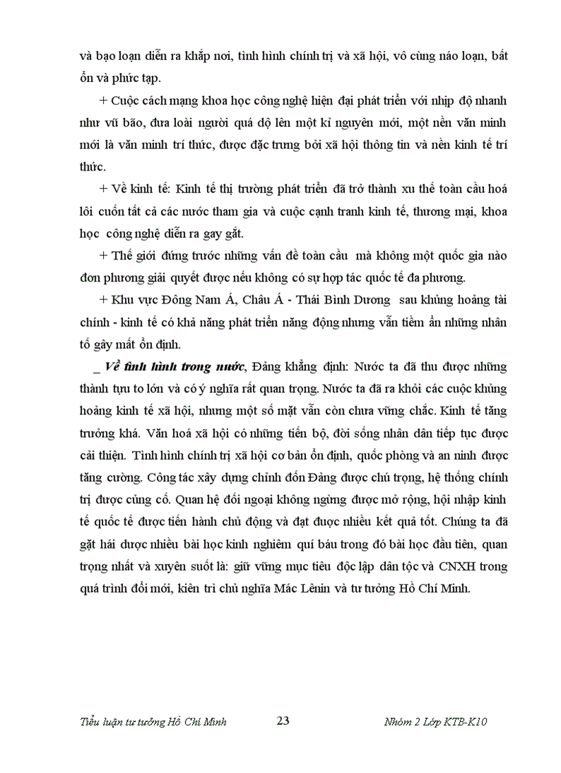 image for page Quan điểm về những đặc trưng bản chất về bước đi và biện pháp xây dựng CNXH của Hồ Chí Minh Sự vận dụng của ĐCS Việt Nam vào công cuộc đổi mới hiện nay 1