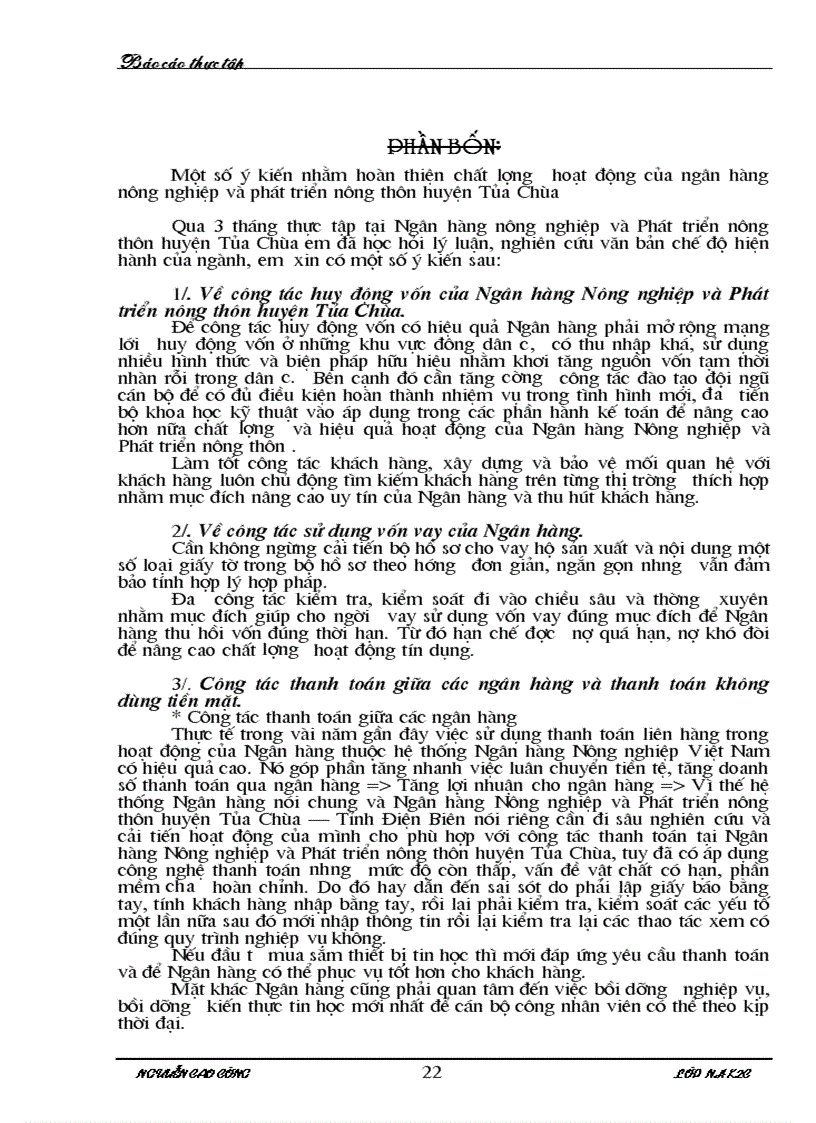 image for page Báo cáo thực tập tại NHNo PTNT Huyện Tủa Chùa 1