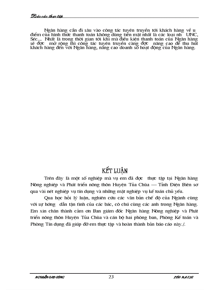 image for page Báo cáo thực tập tại NHNo PTNT Huyện Tủa Chùa 1