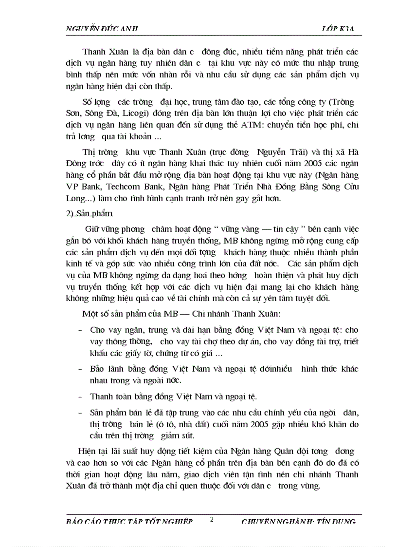 image for page Báo cáo thực tập tại Ngân hàng Thương mại Cổ phần Quân đội chi nhánh Thanh Xuân