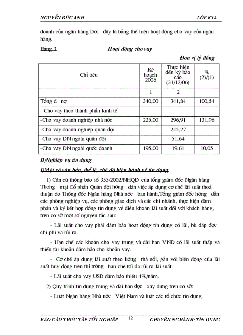 image for page Báo cáo thực tập tại Ngân hàng Thương mại Cổ phần Quân đội chi nhánh Thanh Xuân