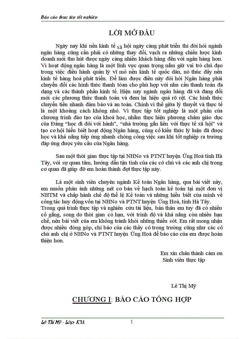 image for page Báo cáo thực tập tại NHNo và PTNT huyện Ứng Hoà tỉnh Hà Tây