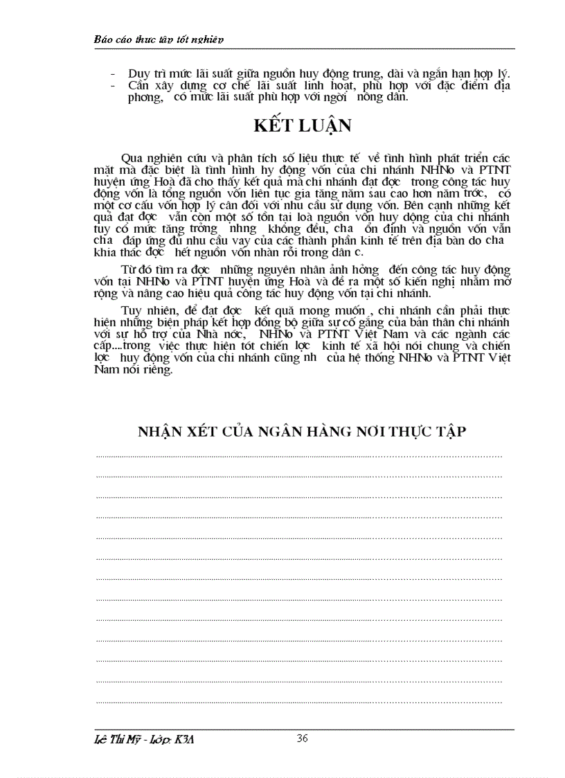 image for page Báo cáo thực tập tại NHNo và PTNT huyện Ứng Hoà tỉnh Hà Tây