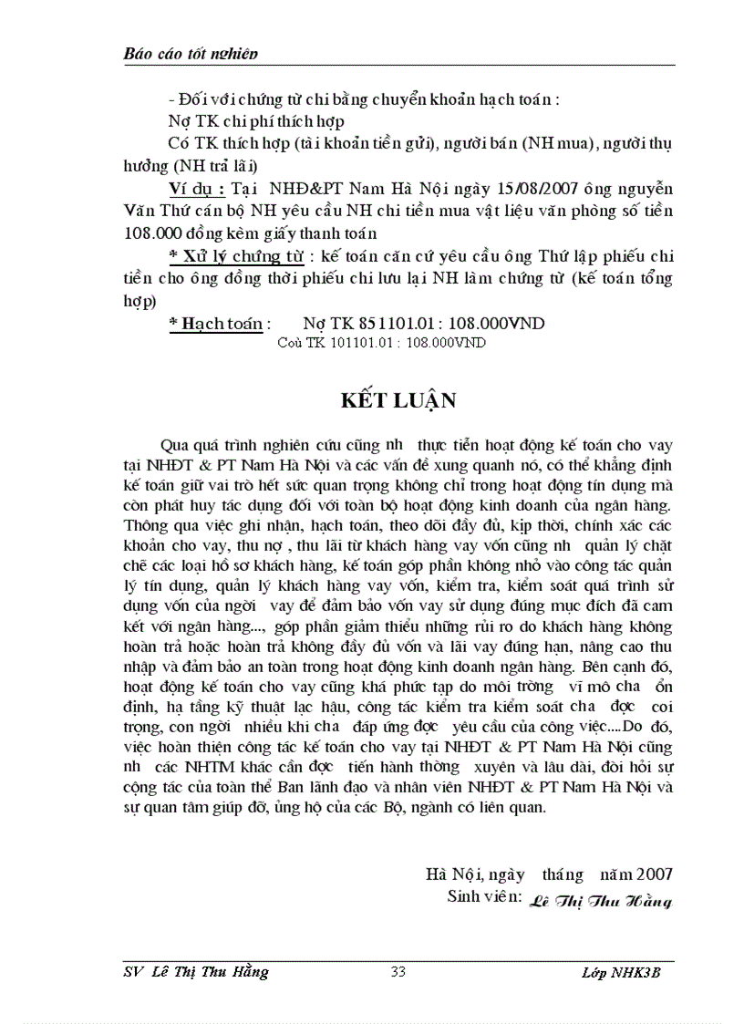 image for page Báo cáo thực tập tại NHĐT PT Nam Hà Nội