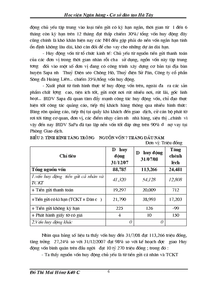 image for page Báo cáo thực tập tại BIDV SaPa 1