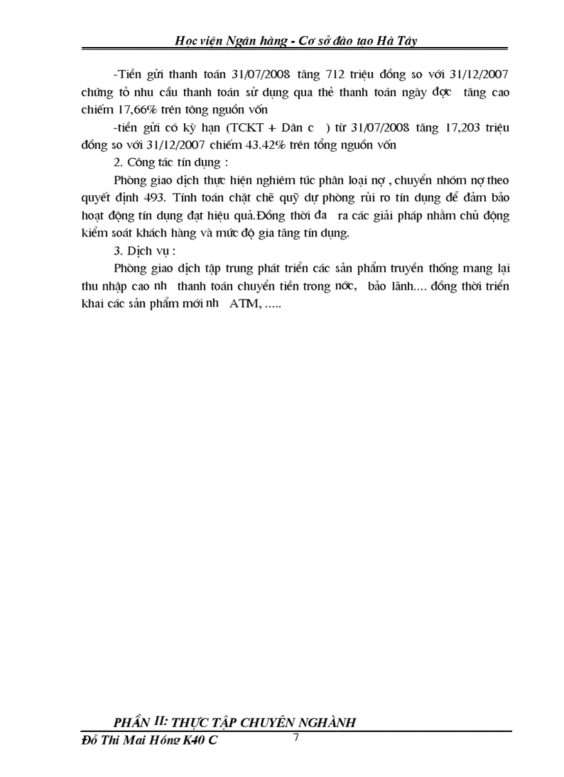 image for page Báo cáo thực tập tại BIDV SaPa 1