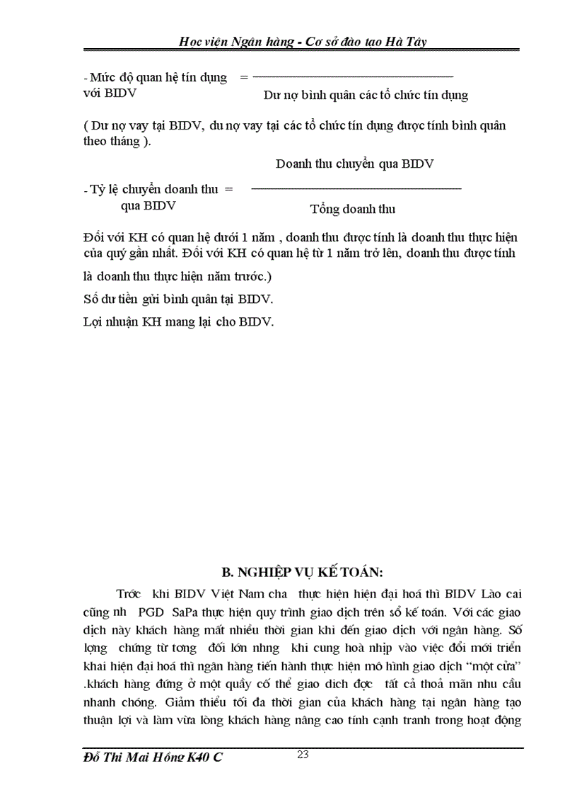 image for page Báo cáo thực tập tại BIDV SaPa 1