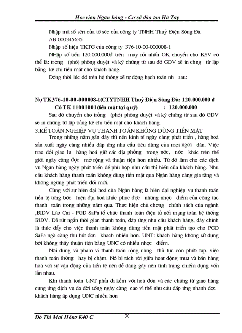 image for page Báo cáo thực tập tại BIDV SaPa 1