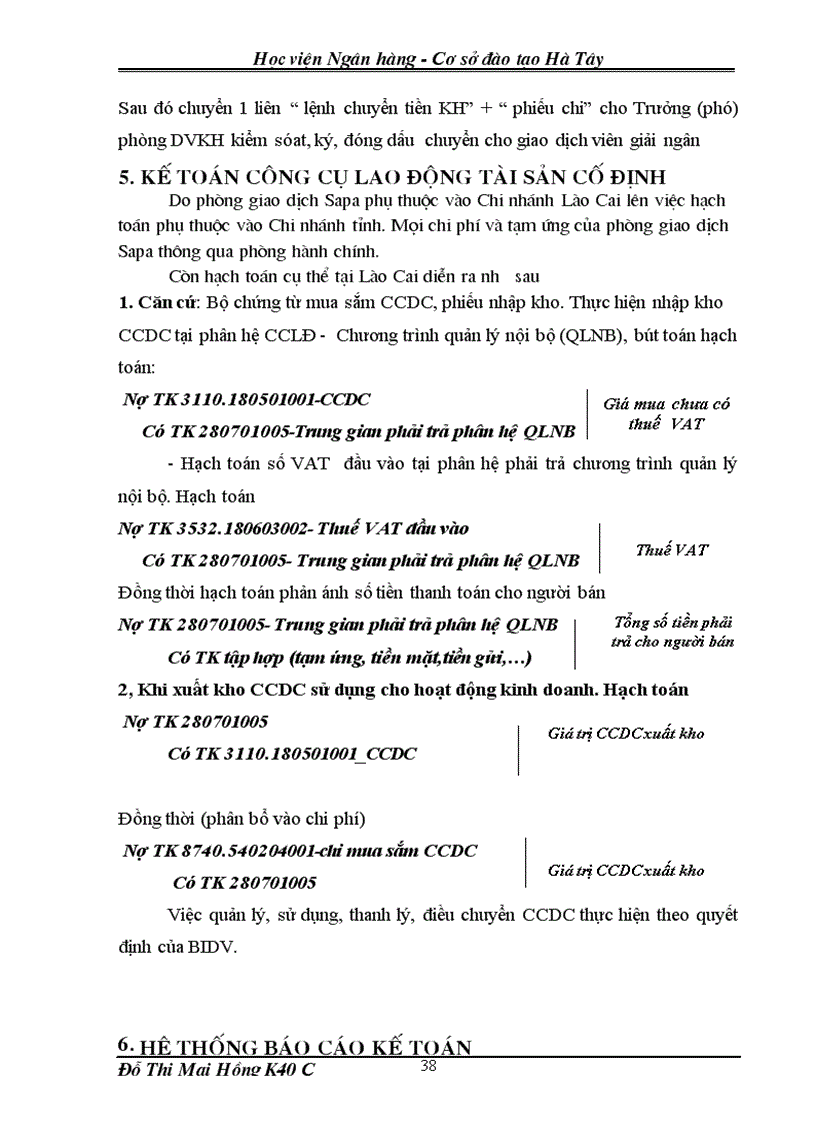 image for page Báo cáo thực tập tại BIDV SaPa 1