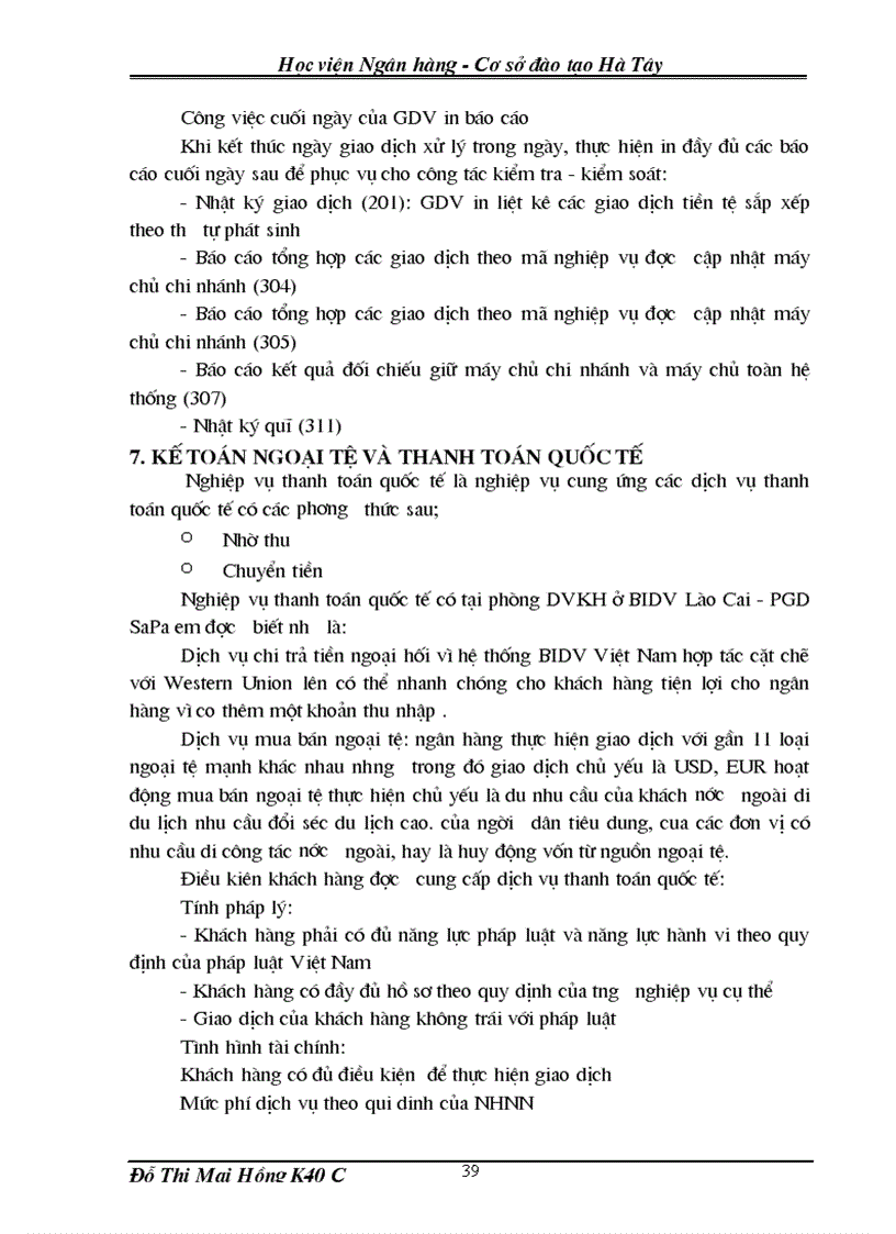 image for page Báo cáo thực tập tại BIDV SaPa 1