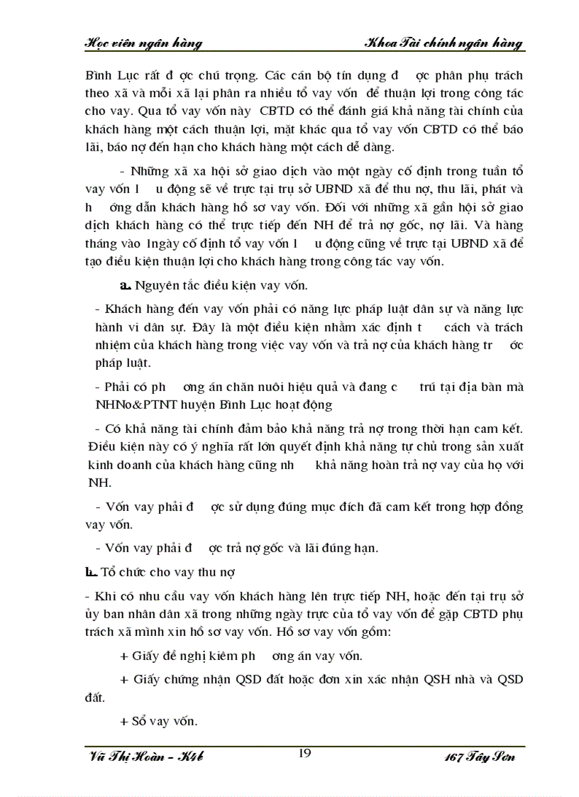 image for page Báo cáo thực tập tại Chi nhánh NHNo PTNT chi nhánh huyện Bình Lục 1