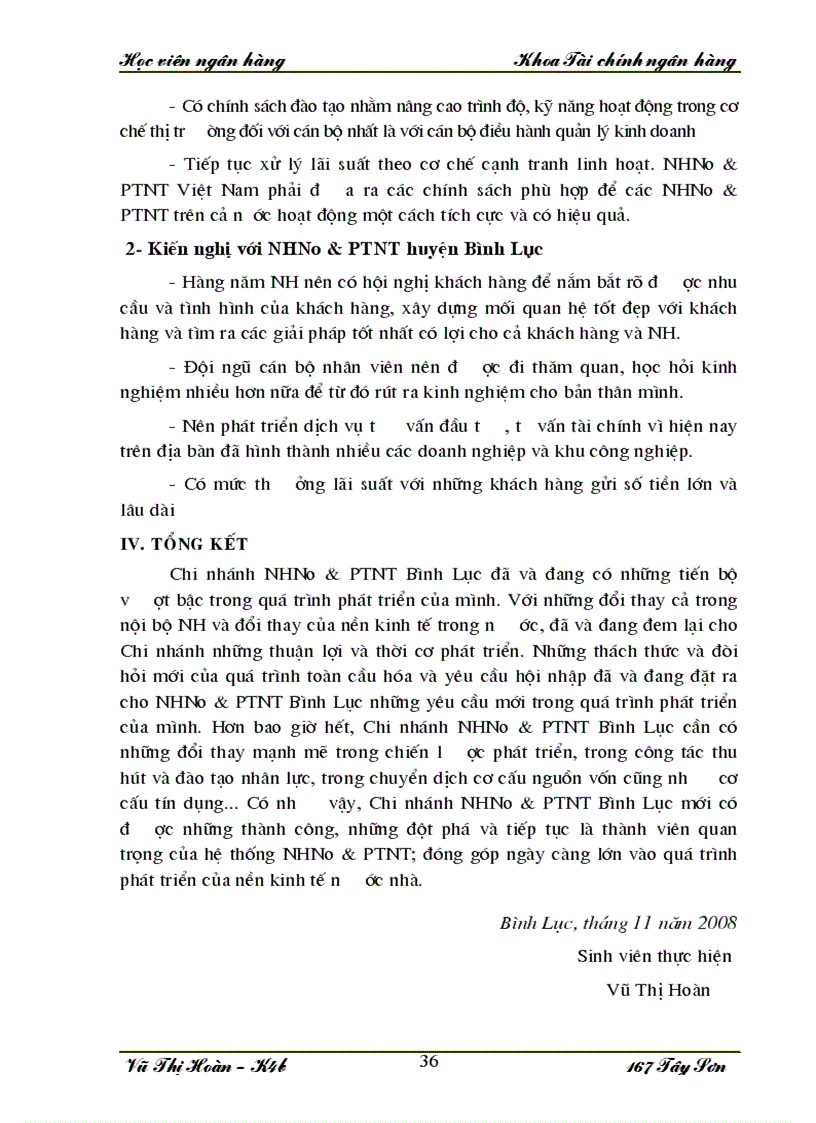 image for page Báo cáo thực tập tại Chi nhánh NHNo PTNT chi nhánh huyện Bình Lục 1