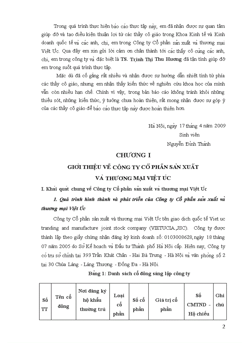 image for page Hoạt động kinh doanh nhập khẩu của Công ty Cổ phần sản xuất và thương mại Việt Úc