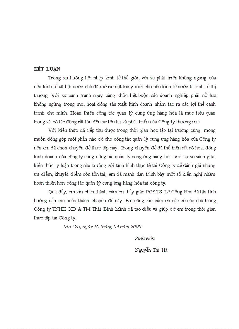 image for page Quản lý cung ứng hàng hóa tại thị trường lào cai của công ty tnhh xây dựng và thương mại thái bình minh 1