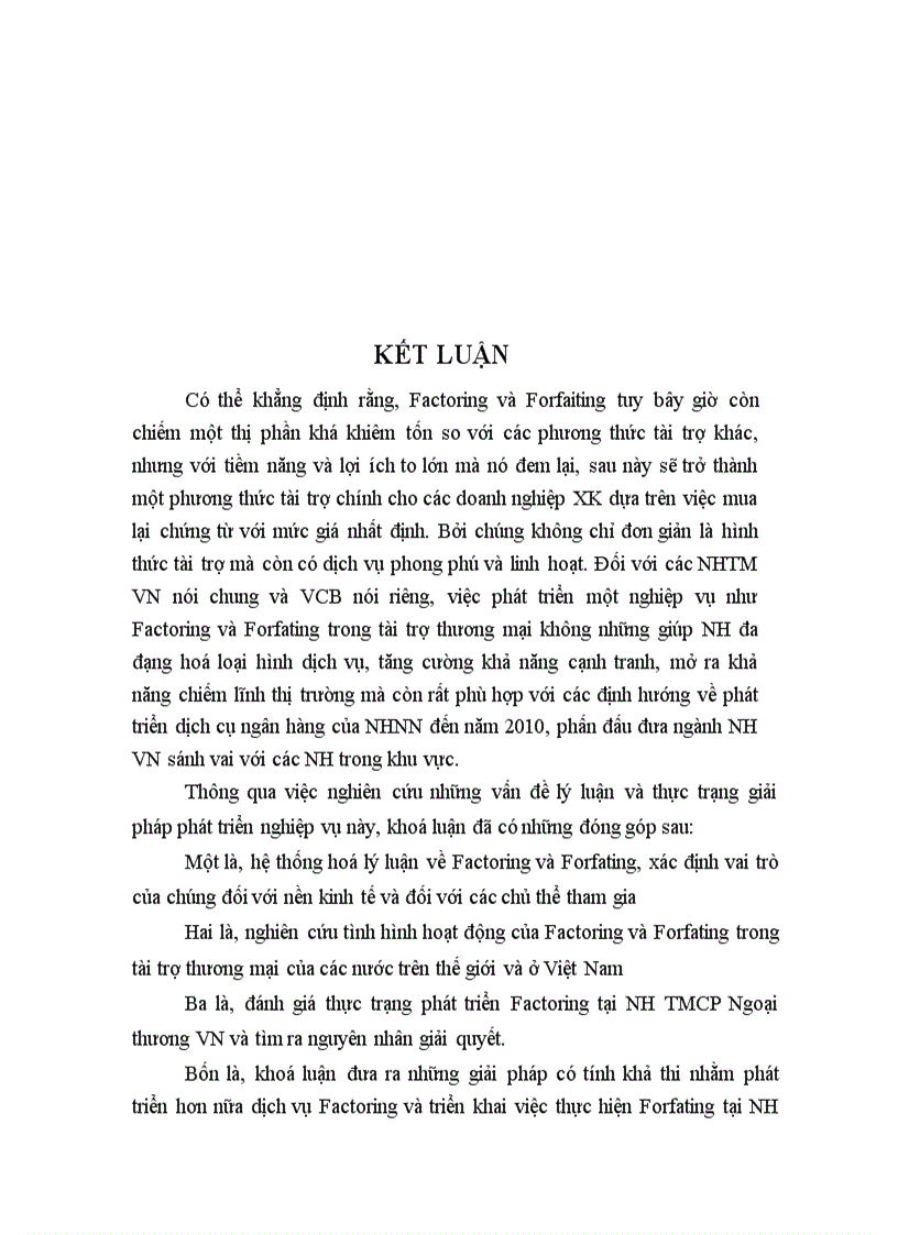 image for page Phát triển nghiệp vụ Factoring và Forfaiting tại Ngân hàng TMCP Ngoại thương Việt Nam trong tài trợ thương mại quốc tế 1