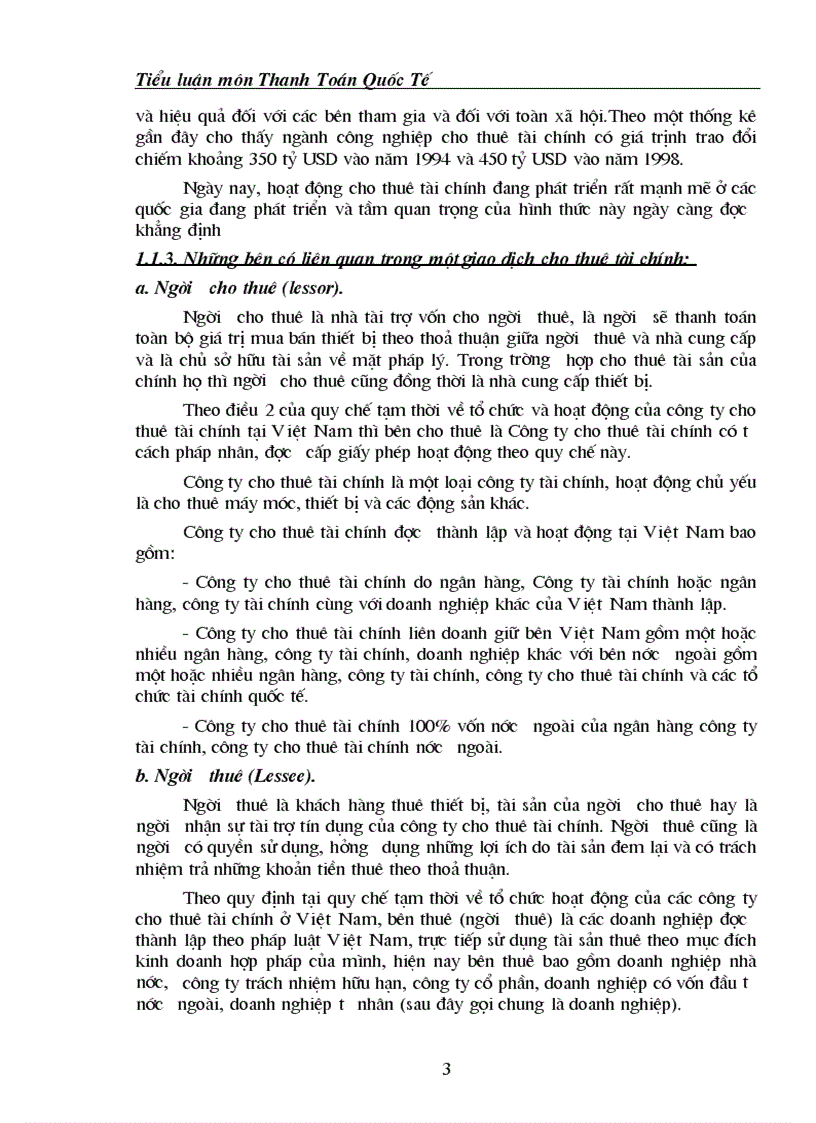 Giải pháp hoàn thiện và phát triển hoạt động cho thuê tài chính tại Công ty cho thuê tài chính Ngân hàng Đầu tư và Phát triển Việt Nam 1