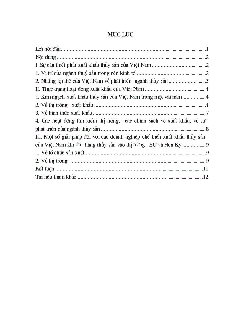 image for page Một số giải pháp đối với các doanh nghiệp chế biến xuất khẩu thủy sản của Việt Nam khi đưa hàng thủy sản vào thị trường EU và Hoa Kỳ