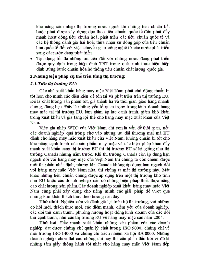 image for page Hiệp định rào cản kỹ thuật thách thức đối với hàng dệt may Việt Nam trước ngưỡng cửa gia nhập WTO 1