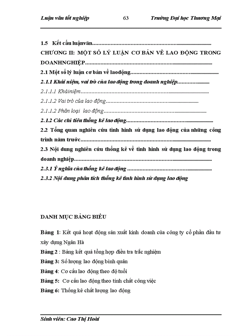 image for page Phân tích thống kê tình hình sử dụng lao động tại công ty cổ phần đầu tư Xây Dựng Ngân Hà 1