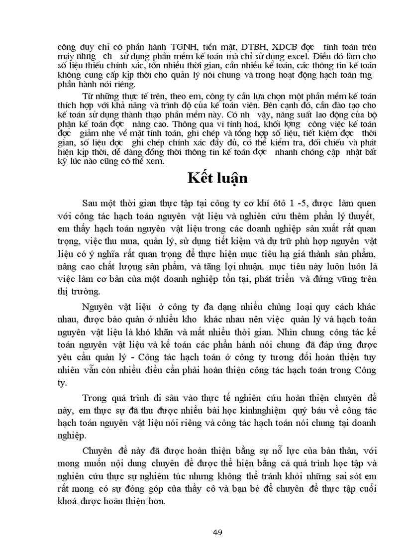 image for page Hoàn thiện công tác hạch toán nguyên vật liệu với việc tăng cường hiệu quả sử dụng nguyên vật liệu tại Công ty cơ khí 1 5
