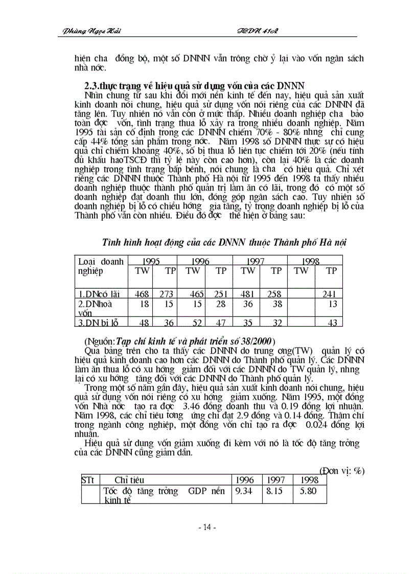 image for page Giải pháp khơi tăng nguồn vốn và sử dụng vốn có hiệu quả đối với các doanh nghiệp Nhà nước ở Việt Nam hiện nay