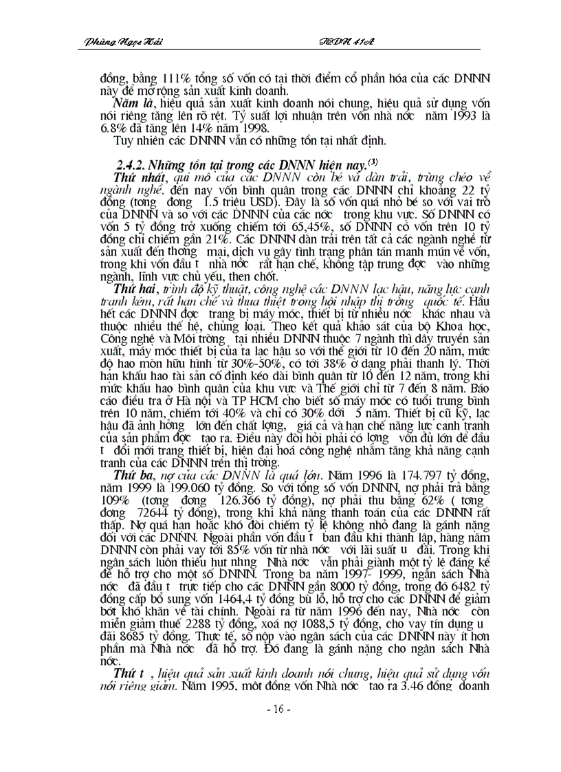 image for page Giải pháp khơi tăng nguồn vốn và sử dụng vốn có hiệu quả đối với các doanh nghiệp Nhà nước ở Việt Nam hiện nay