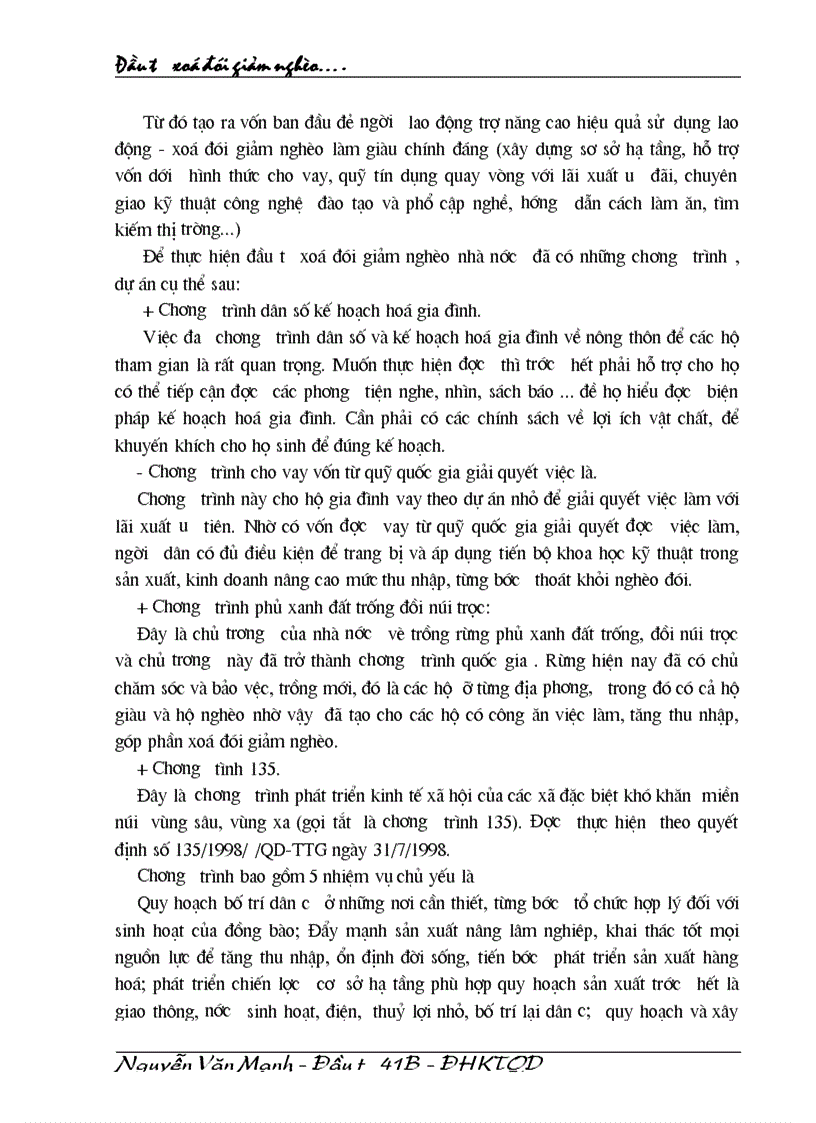image for page Đầu tư xoá đói giảm nghèo các tỉnh miền núi phía Bắc thực trạng và giải pháp