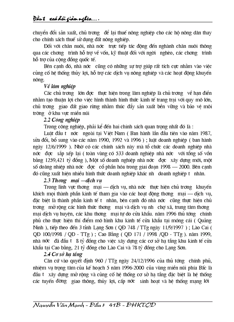 image for page Đầu tư xoá đói giảm nghèo các tỉnh miền núi phía Bắc thực trạng và giải pháp