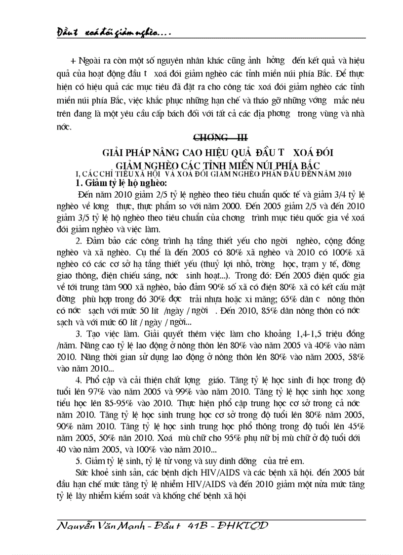 image for page Đầu tư xoá đói giảm nghèo các tỉnh miền núi phía Bắc thực trạng và giải pháp