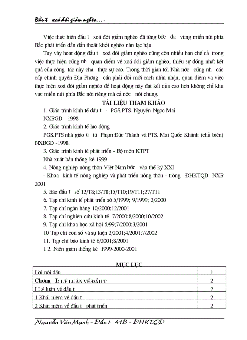 image for page Đầu tư xoá đói giảm nghèo các tỉnh miền núi phía Bắc thực trạng và giải pháp