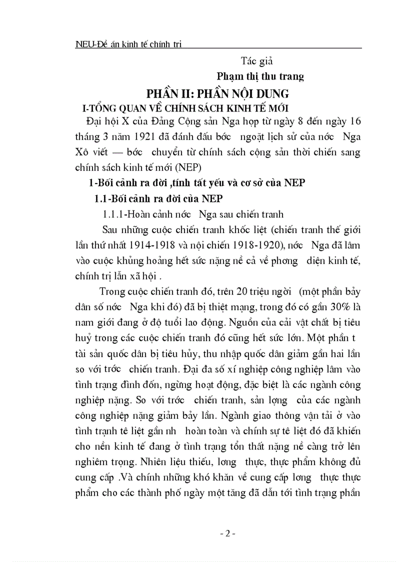 image for page Chính sách kinh tế mới của Lênin và vận dụng nó ở Việt Nam 1