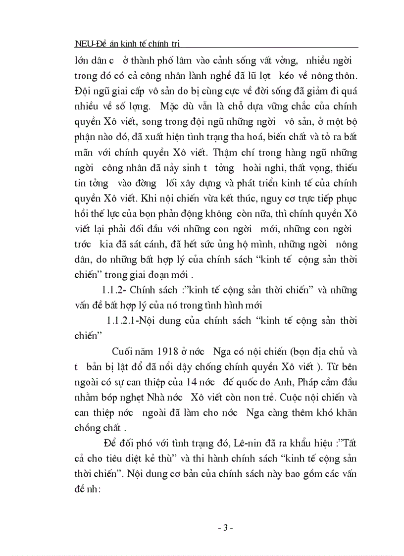 image for page Chính sách kinh tế mới của Lênin và vận dụng nó ở Việt Nam 1