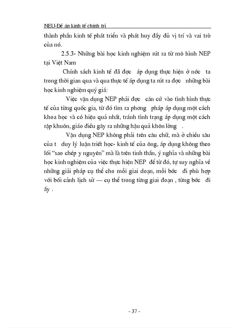 image for page Chính sách kinh tế mới của Lênin và vận dụng nó ở Việt Nam 1