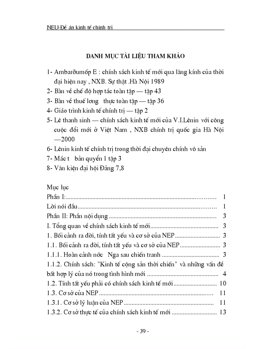 image for page Chính sách kinh tế mới của Lênin và vận dụng nó ở Việt Nam 1