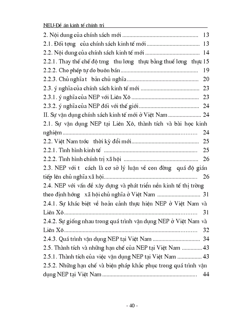 image for page Chính sách kinh tế mới của Lênin và vận dụng nó ở Việt Nam 1