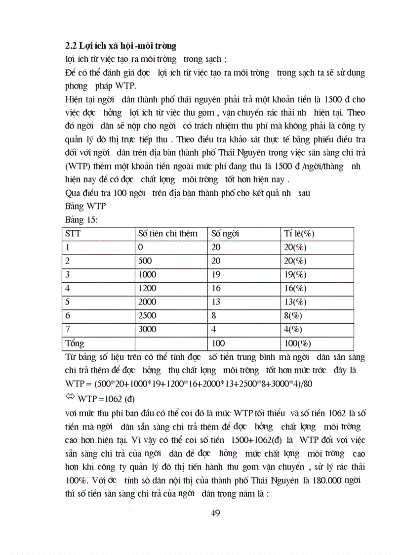 image for page Đánh giá hiệu quả Kinh tế xã hội môi trường trong quá trình thu gom vận chuyển và xử lý rác thải của Công ty Quản lý đô thị Thái Nguyên