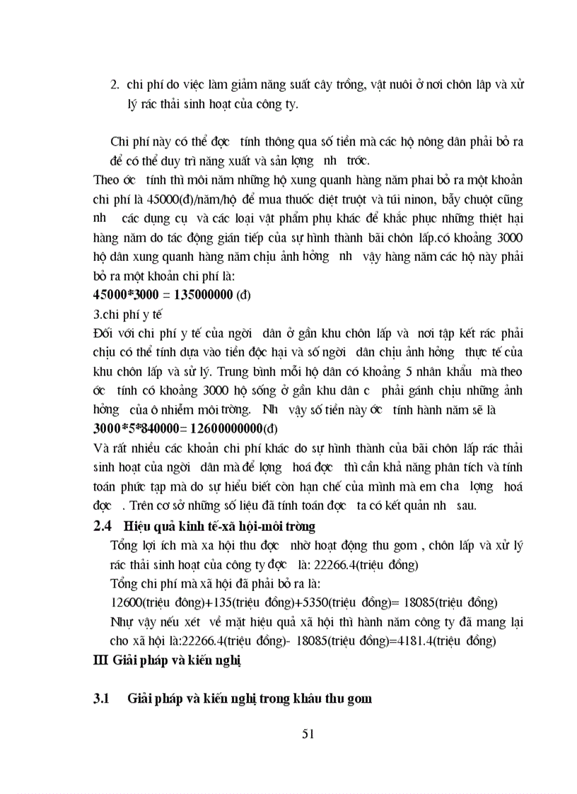 image for page Đánh giá hiệu quả Kinh tế xã hội môi trường trong quá trình thu gom vận chuyển và xử lý rác thải của Công ty Quản lý đô thị Thái Nguyên