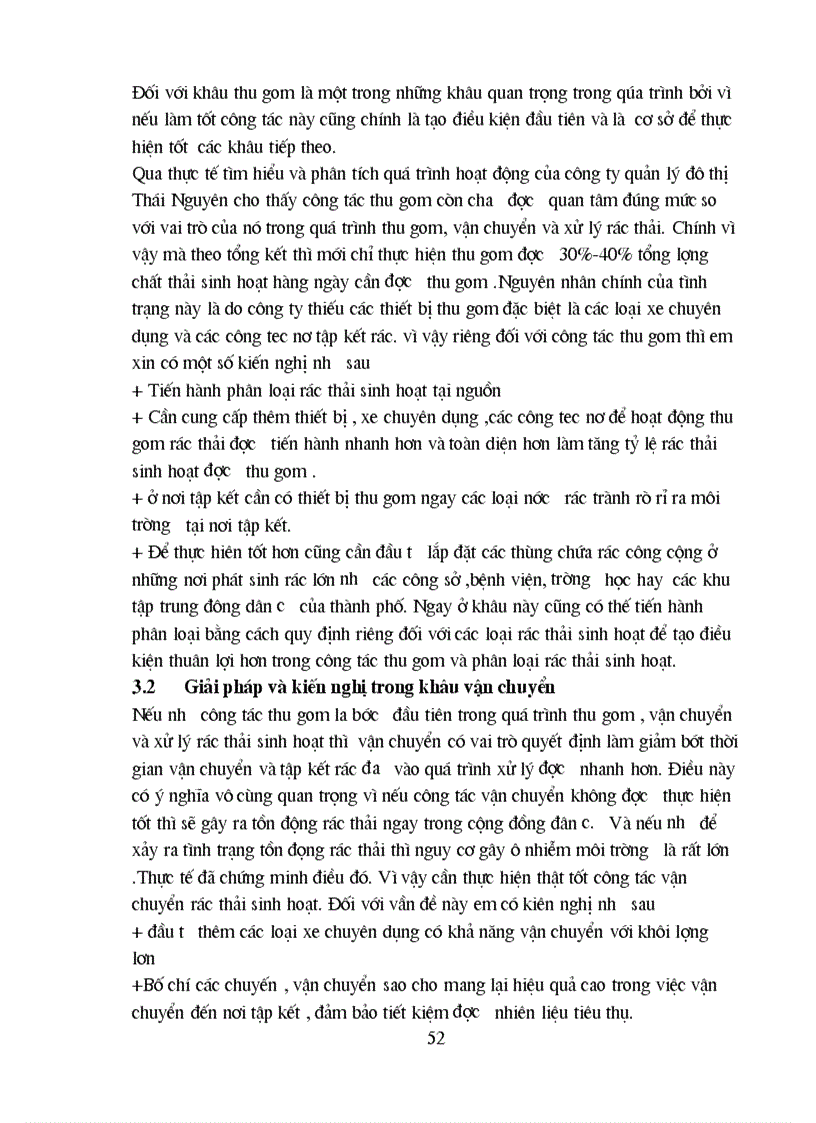 image for page Đánh giá hiệu quả Kinh tế xã hội môi trường trong quá trình thu gom vận chuyển và xử lý rác thải của Công ty Quản lý đô thị Thái Nguyên